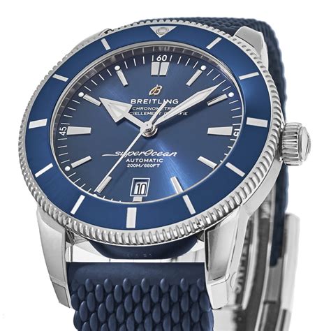 blue face breitling leather band|Breitling Superocean Heritage 46 Blue Dial/Bezel AB2020.